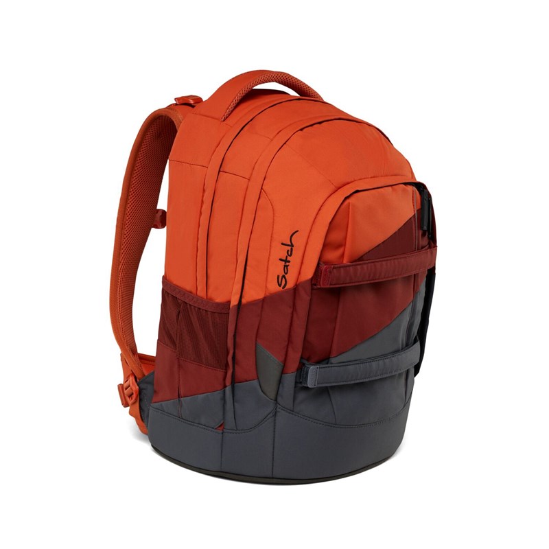 Satch Skoletaske Pack Fire Up Orange/rød 3