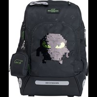 Beckmann Skoletaske Active Air Pixel Sort/Sort 1