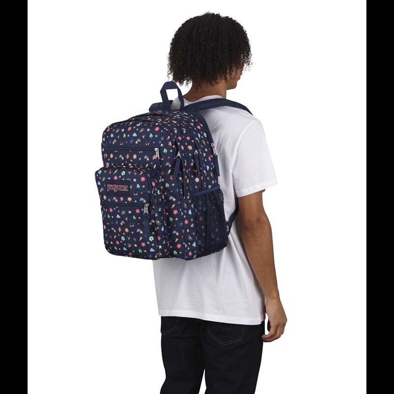 JanSport Ryggsäck Big Student Svart med mönster 15" 2