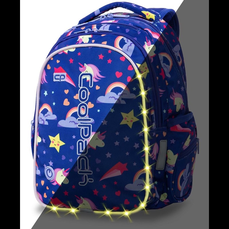 Coolpack Skoletaskesæt Joy M Blå m/stjerner 1