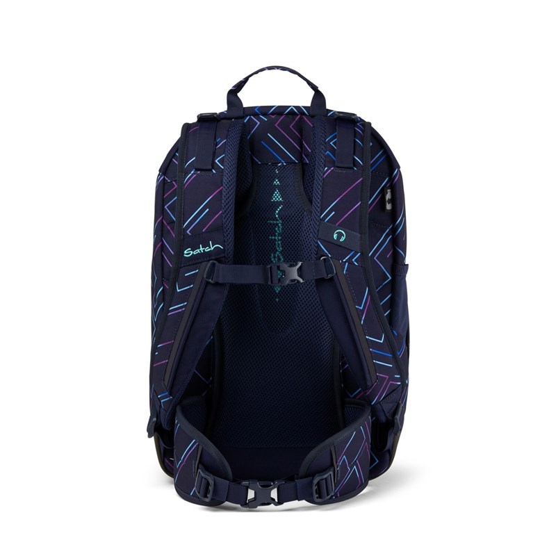 Satch Skoletaske Air Purple Laser Blå/mønster 5