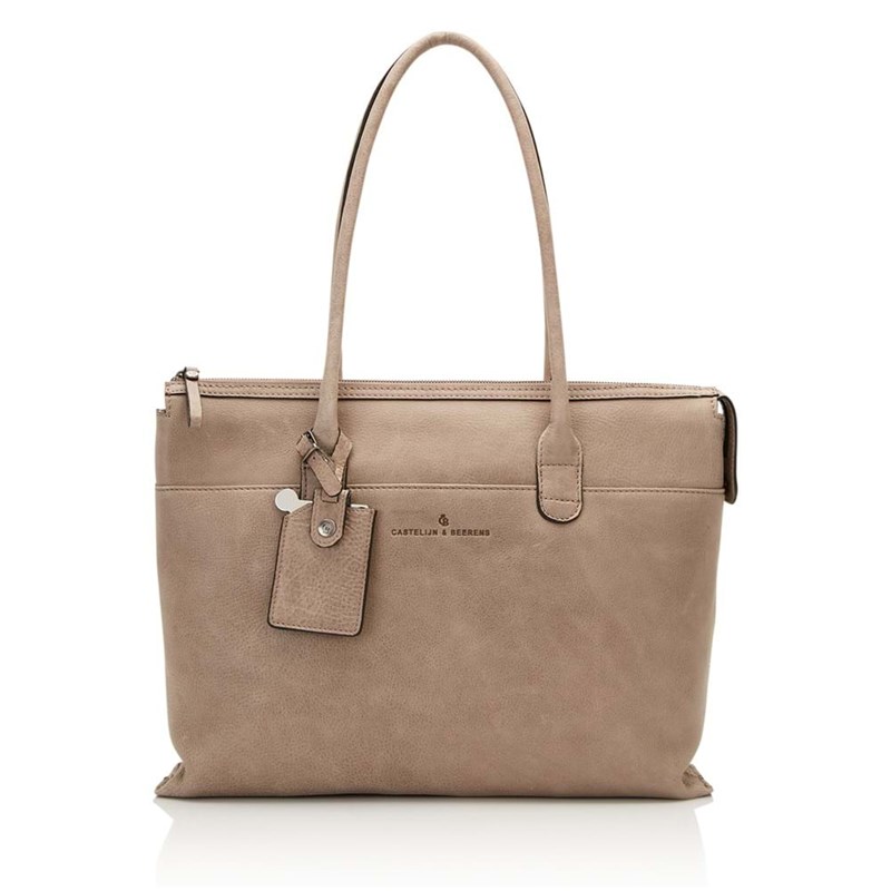 Castelijn & Beerens Computertaske Carisma Beige/grøn 15" 1