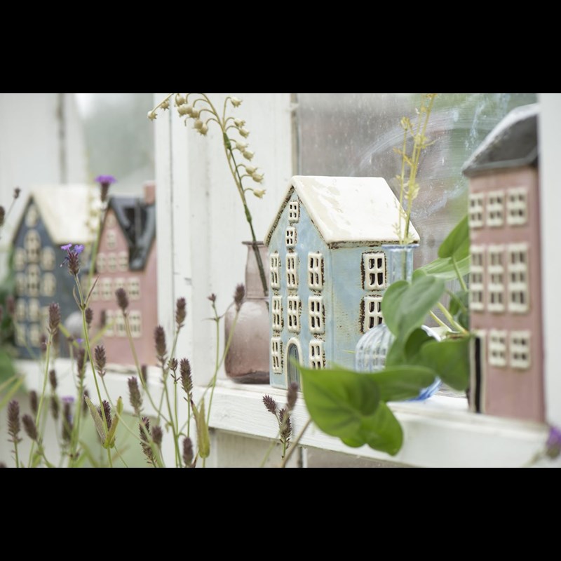 Ib Laursen Ljusstake Hus Nyhavn Ljusblå 2