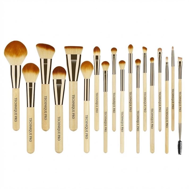 Technique Pro Makeupbørste Sæt Golden Bamboo Gylden 1