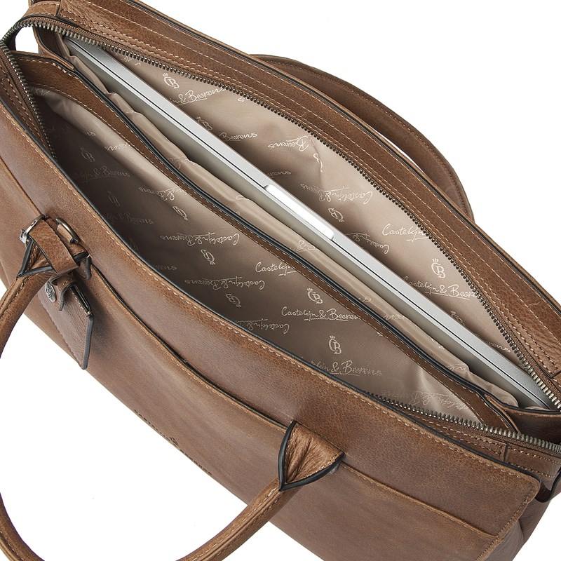 Castelijn & Beerens Handväska RFID Konjak 15" 7