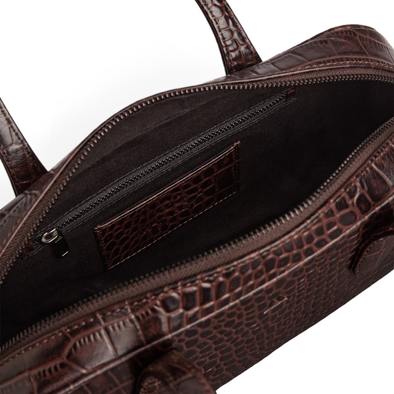 MARKBERG Skuldertaske EdenaMBG Suede Brown Croco 6