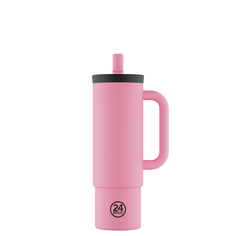 24Bottles Termokop Straw Cup Pink 1