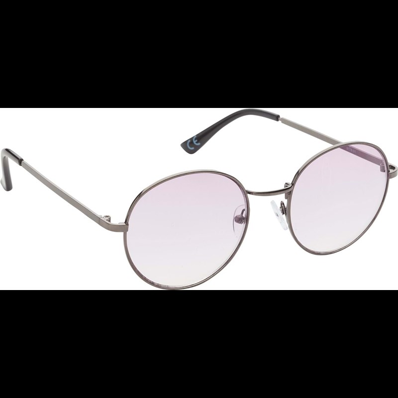 Prego Solbrille Oval Sølv/sort