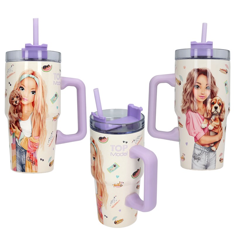 TOPModel To-Go Mugg Sunny Dog Lila/vit 2
