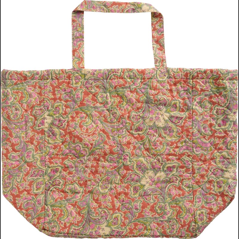 Ib Laursen Shopper Quiltet Grön/Orange 3