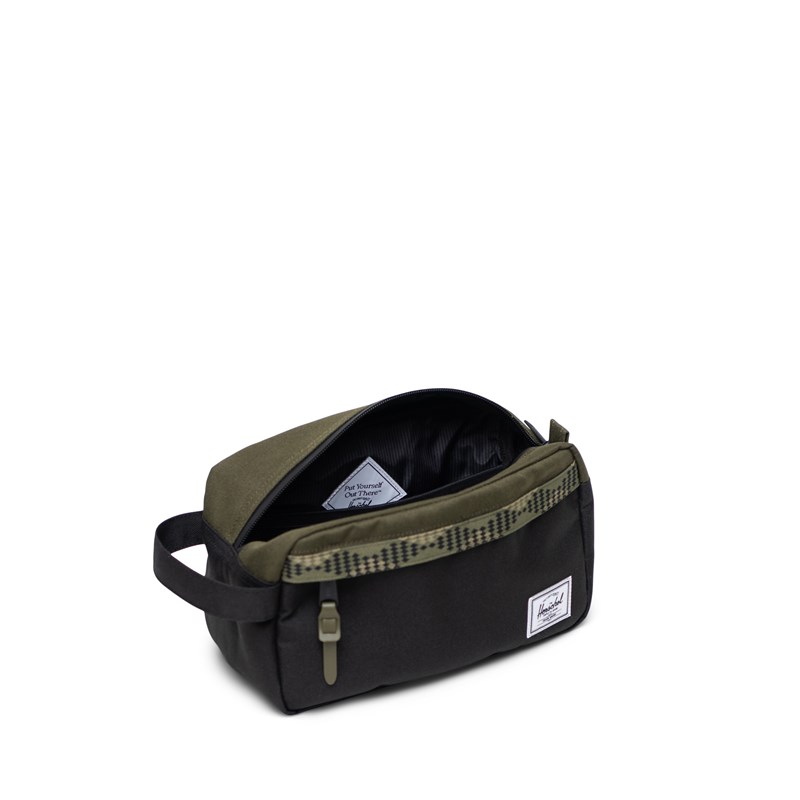 Herschel Toilettaske Chapter Sort/Grøn 3