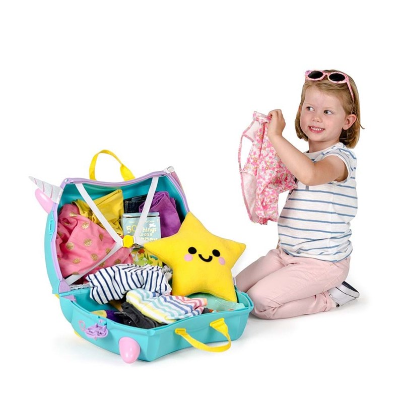 Trunki Børnekuffert med hjul Una de U Turkis 6