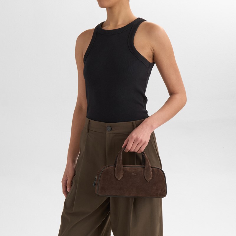 MARKBERG Håndtaske ThoraMBG Suede M. Brun 2