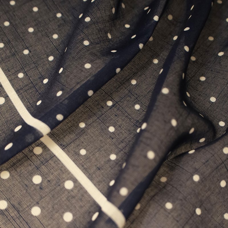 By Stær Scarf Lilo Vit/Marinblå 2