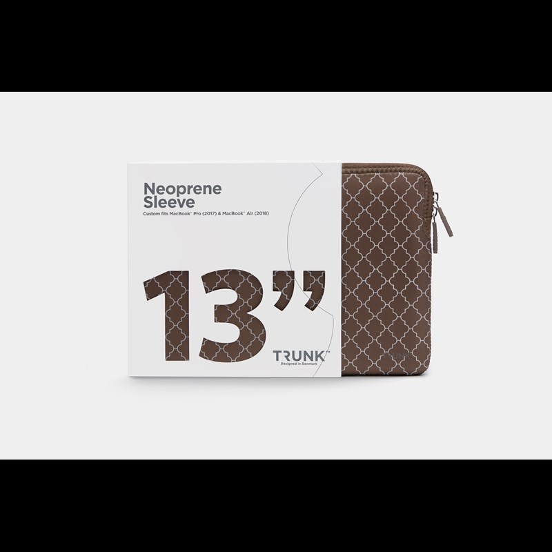 Trunk MacBook Pro Sleeve Brunt mønster 13" 2