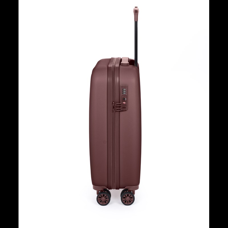 Aries Travel Resväska Palermo Brun/röd 55 Cm 3