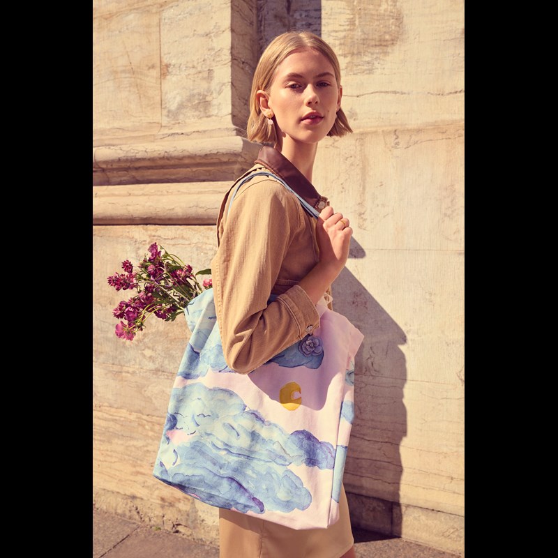 Maanesten Totebag Canvas Moonshine Blå 2