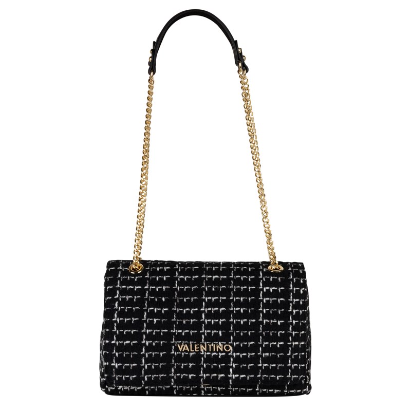 Valentino Bags Axelväska Tweed Svartvitt 1