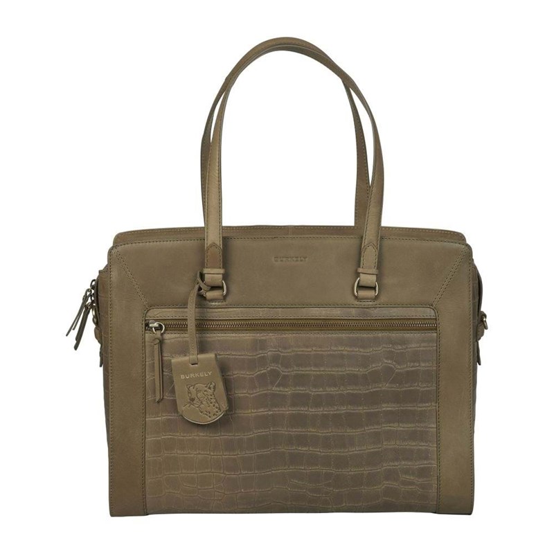 Burkely Computertaske Croco Cassy Grøn 15" 1
