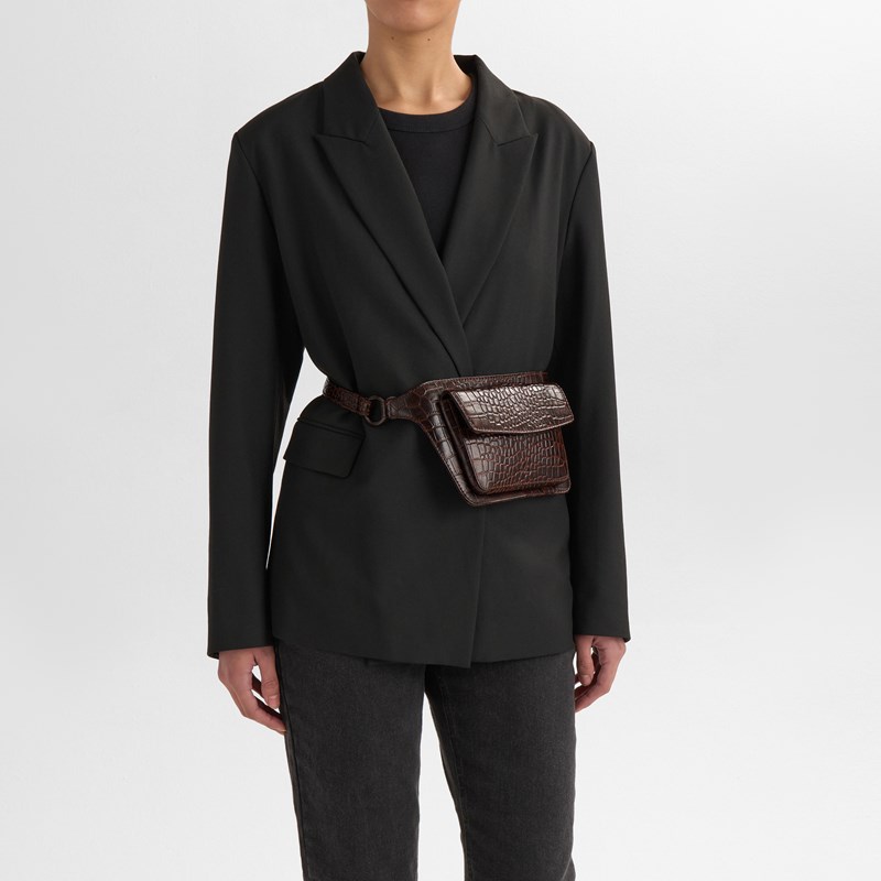 MARKBERG Bæltetaske ZayaMBG Croco Brown Croco 2