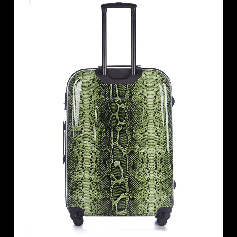 Aries Travel Kuffert Barcelona Grøn snake 75 Cm 3