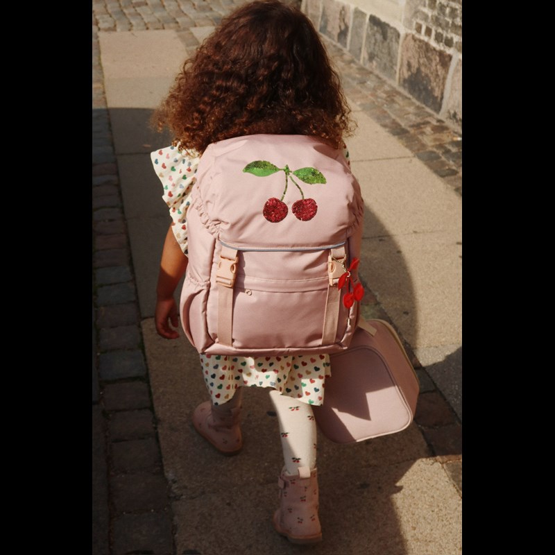 Konges Sløjd Skolväska Clover Mahogany Rosa 5