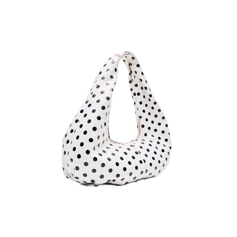 Núnoo Skuldertaske Small Alma Polka Sort/prikker 2