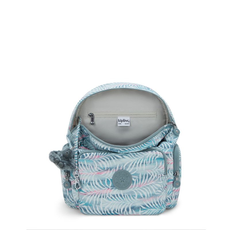 Kipling Ryggsäck City Zip S Blå med blomma 3