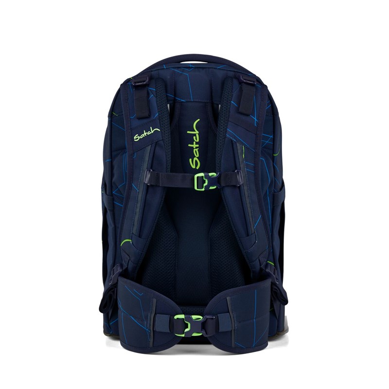 Satch Skolväska Pack Blue Tech Blå/Grön 5