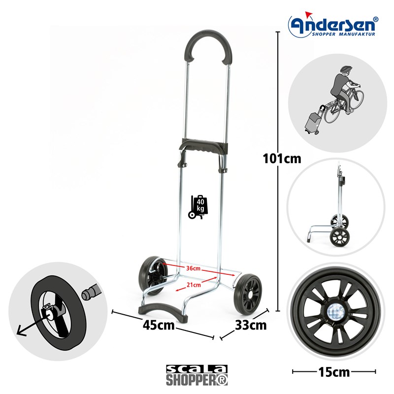Andersen Scala Shopper Weda Sort 3
