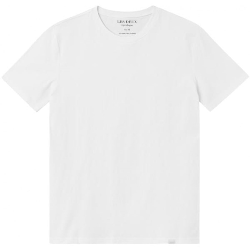 Les Deux T-Shirt Basic 2-Pack Hvid Str XS 1