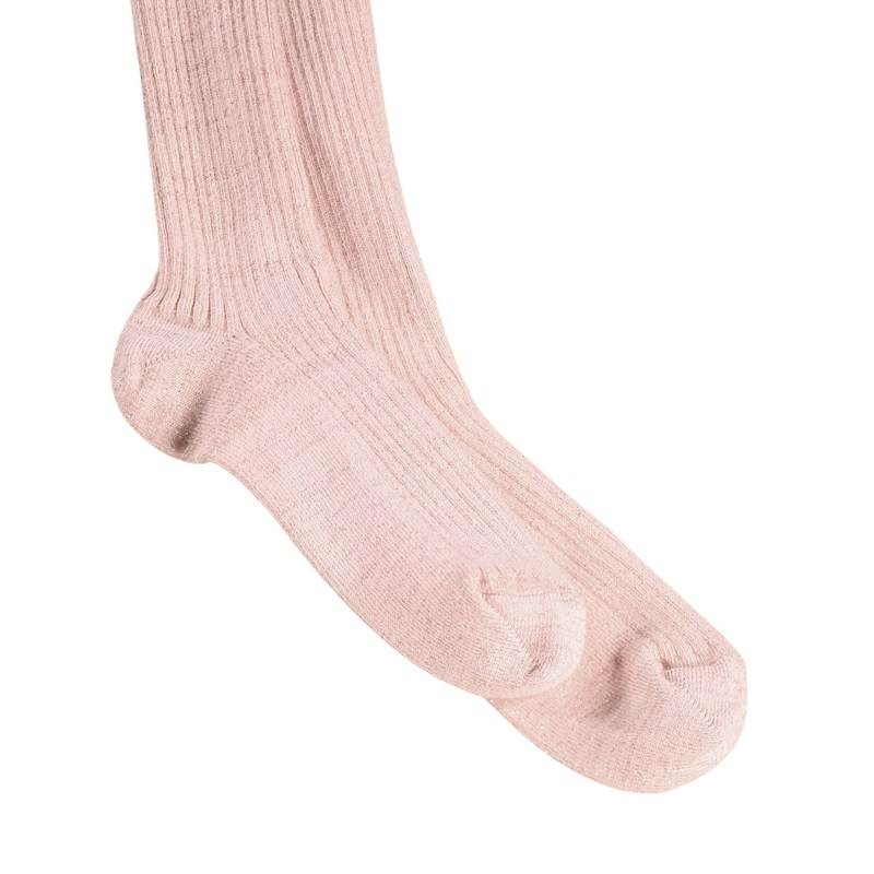 Molo Strumpbyxor Glitter Rib Rosa Str. 62-68 3