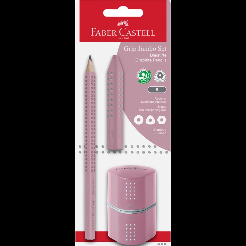 Faber-Castell Jumbo Grip Trio Rosa