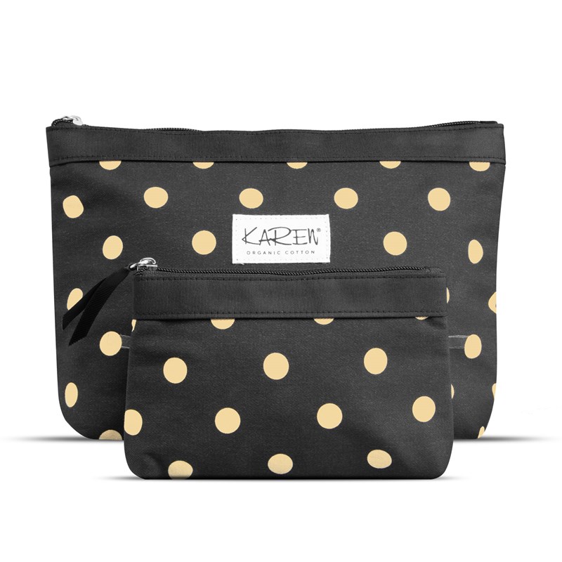 Karen Toilettaske Karen 2 delt Sort/Beige