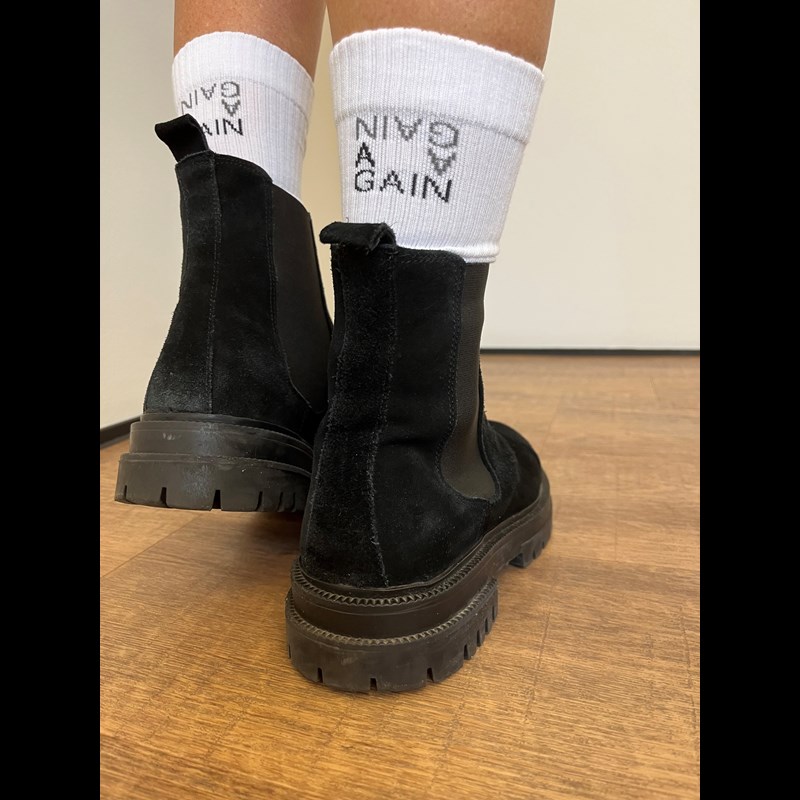 Again Bambus Vicose Strømper unisex Hvid 37-39 2