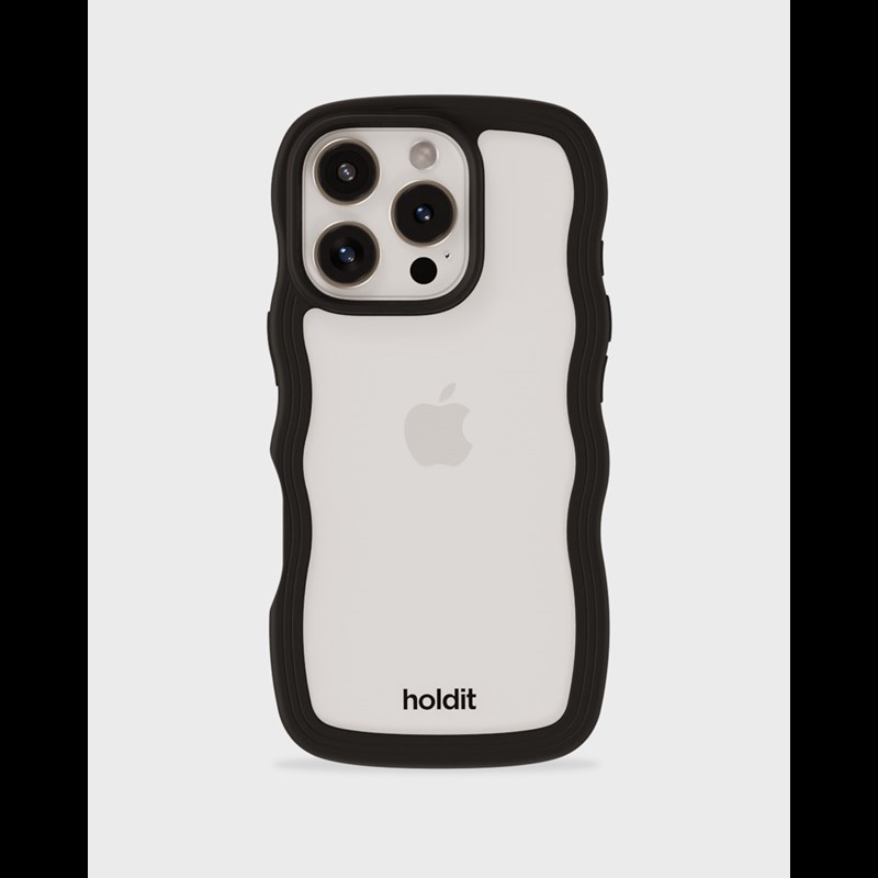 Holdit Mobilfodral Wavy Svart Iphone 16 Pro 1