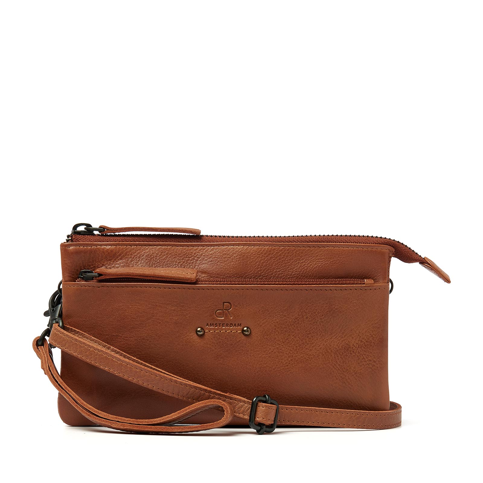 dR Amsterdam Clutch  Camel 1