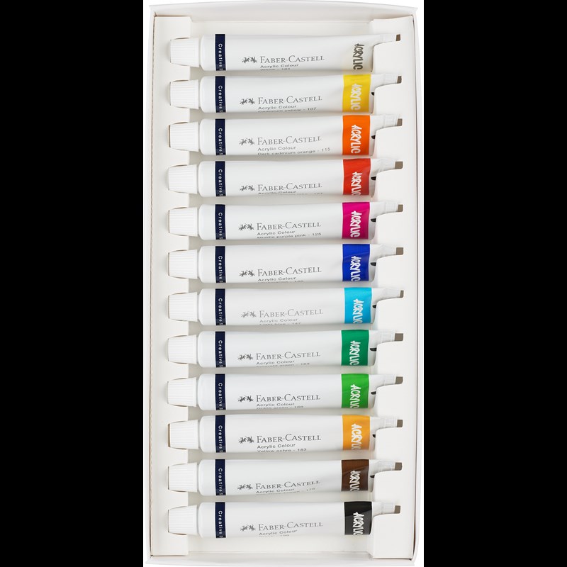 Faber-Castell Acrylfarver Startersæt 12 stk Multi 2