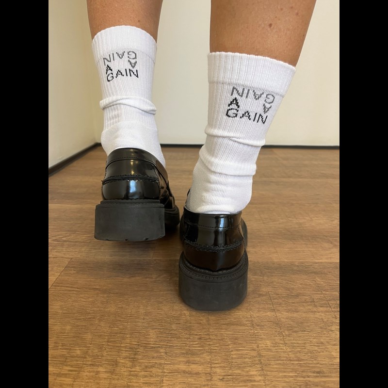 Again Bambus Vicose Strømper unisex Hvid 37-39 5