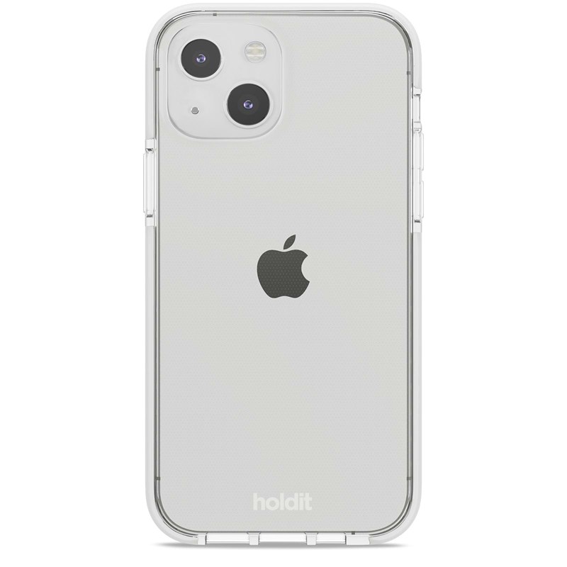 Holdit Mobilcover Seethru Hvid iPhone 13 1
