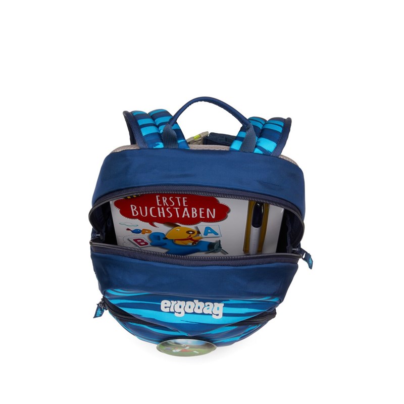Ergobag Dagisryggsäck Ease L Blå rand 5
