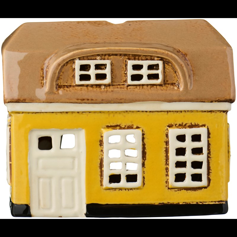 Ib Laursen Fyrfadsstage Hus Ebeltoft Gul 1