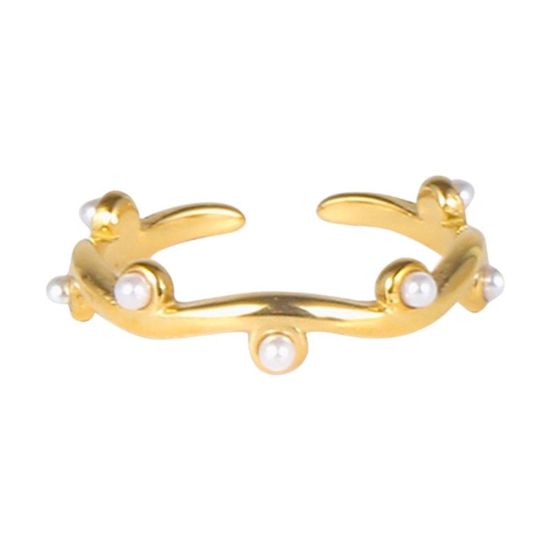 PITAYA Ring Emma Pearl  Guld