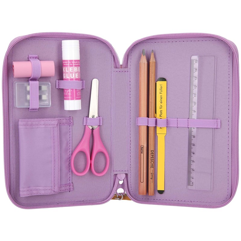 TOPModel Penalhus med fyld Urban Jungle Lilla blomst 5