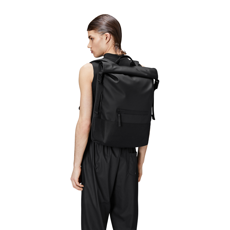 RAINS Rygsæk Trail Rolltop Backpack  Sort 4