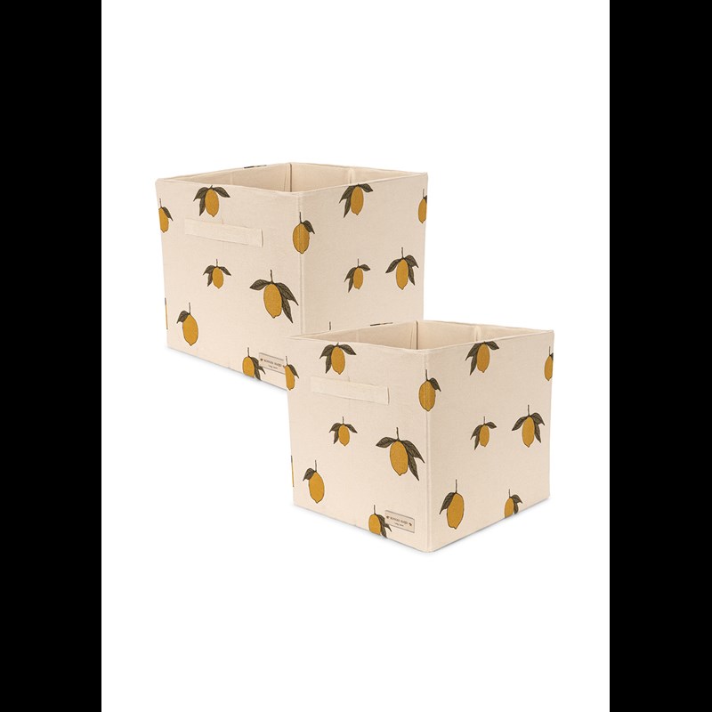 Konges Sløjd Opbevaringsboks 2-pak Gul 1