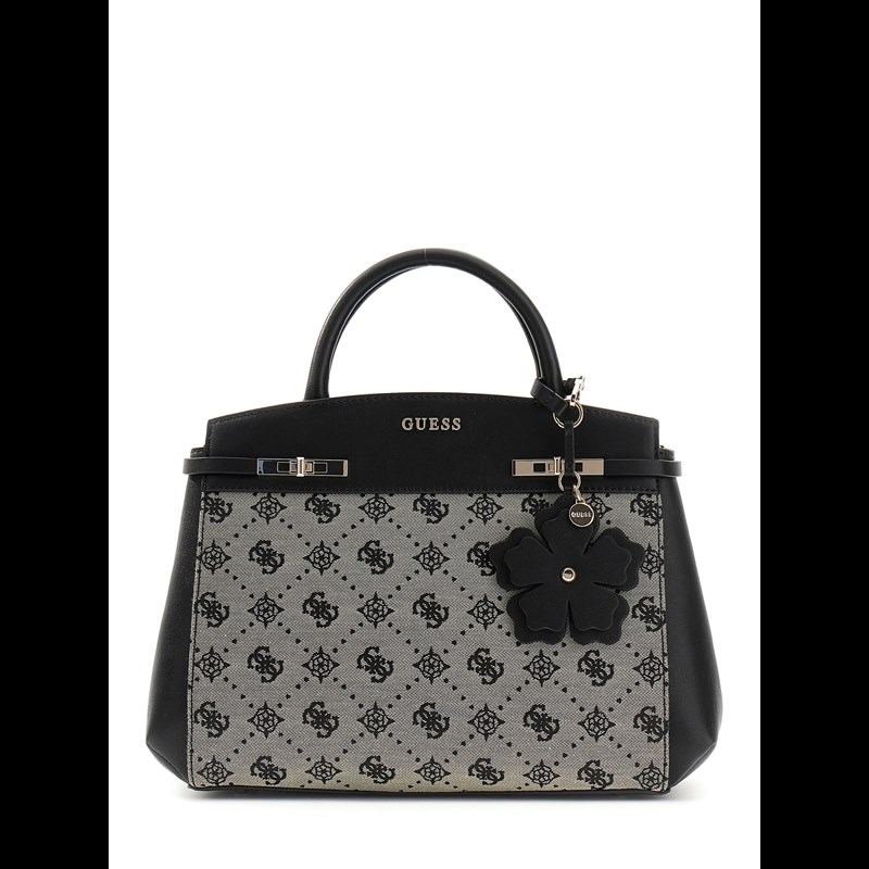 Guess Handväska Melinda Logo  Svart/grå 1