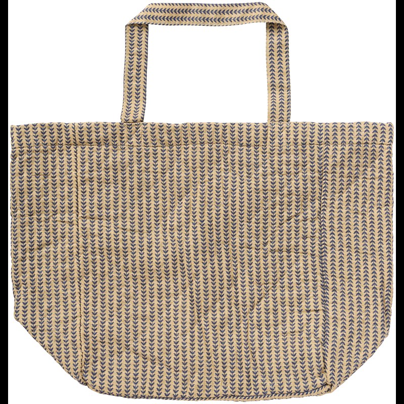 Ib Laursen Shopper Quiltet Beige/blå 1