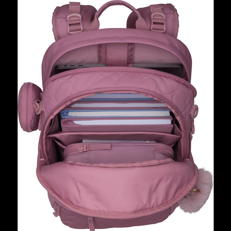 Beckmann Skoletaske Sport Air Heart  Rosa 8