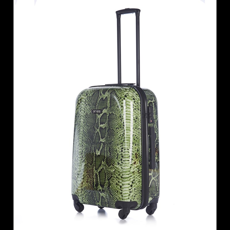 Aries Travel Kuffert Barcelona Grøn snake 65 Cm 2
